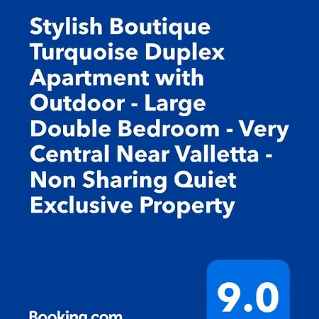 דירה Stylish Boutique House 'turquoise' - Near Valletta With Outdoor Yard & Adjoining Cafeteria Hamrun